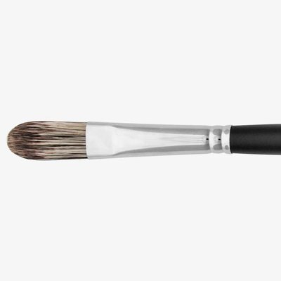 Jackson's 335 Black Filbert #8 Hog Bristle Brush Image