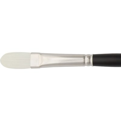 Jackson's Akoya Filbert No. 8 White Synthetic Bristle Hair Brush Image