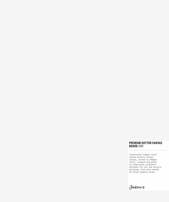 Jackson's Premium Cotton Canvas Art Board 4mm (25x30cm) Image