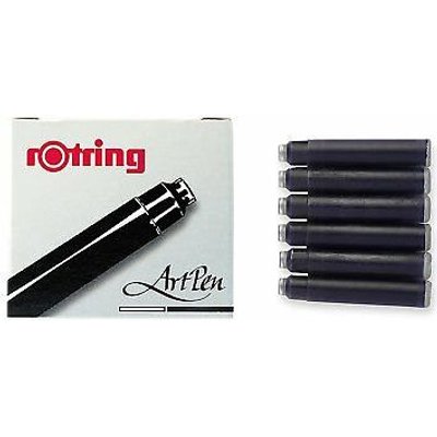 Rotring ArtPen Ink Cartridge - Short (Black)(Box of 6) Image