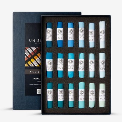 Unison Colour Blue Green Soft Pastel Set (Set of 18) Image