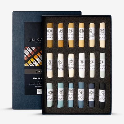 Unison Colour Grey 19 - 36 Soft Pastel Set (Set of 18) Image