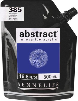 Sennelier Abstract Satin Acrylic Paint - Primary Blue 385 (500ml) Image