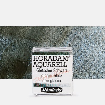 Schmincke Horadam Supergranulation Watercolour - Glacier Black 965 (Half Pan) Image