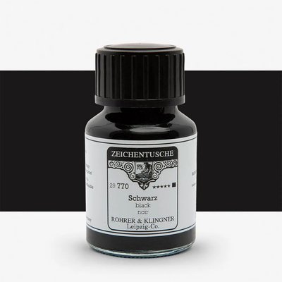 Rohrer & Klingner Calligraphy Ink - Black (50 ml) Image