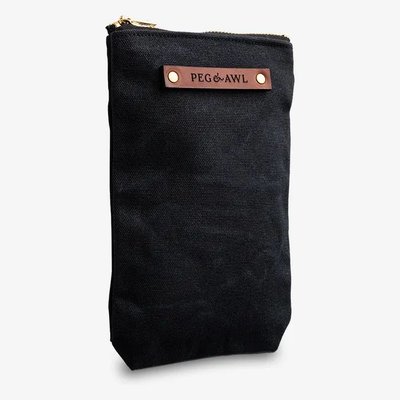 Peg and Awl "The Scribbler" Canvas Stationary Pouch - #3 (Coal) Image