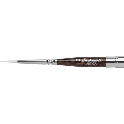Jackson's Artica Round Series 112 #2 White Toray Retractable Synthetic Brush Image