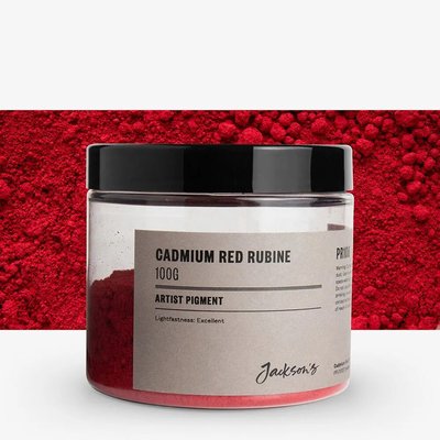 Jackson's Artist Pigment - Cadmium Ruby Rubine (100g in 200ml Jar) Image