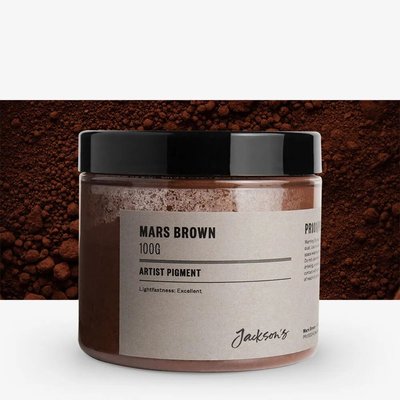 Jackson's Artist Pigment - Mars Brown (100g in 200ml Jar) Image
