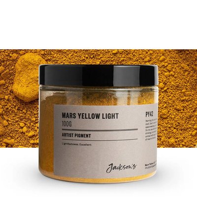 Jackson's Artist Pigment - Mars Yellow Light (100g in 200ml Jar) Image
