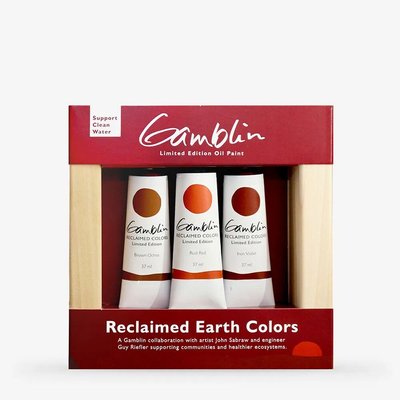 Gamblin 1980 Reclaimed Earth Oil Paint Set - 3 Colours Image