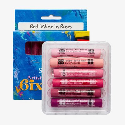 Art Spectrum Red, Wine & Roses Soft Pastel Set (6 Colours) Image