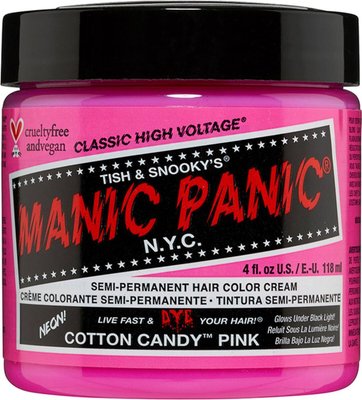 Manic Panic Classic High Voltage Cotton Candy Pink Semi-Permanent Hair Color Cream (118ml) Image