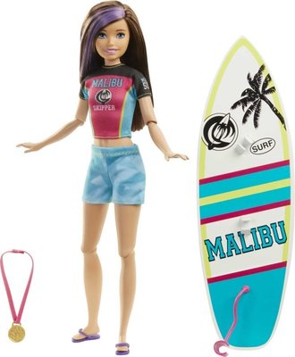 Barbie Surfer Doll with Accessories (Brunette) Image