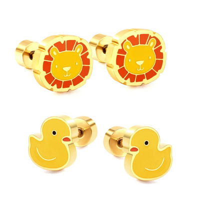 Dhia Jewellery Lion & Duckling Earrings Image