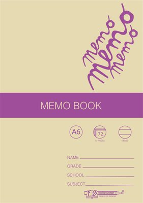 FS A6 Soft Cover Memo Book (72 Page)(Single) Image