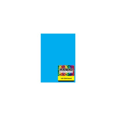 Grafton A4 Board - Bright Blue (160gsm)(100 Pack) Image