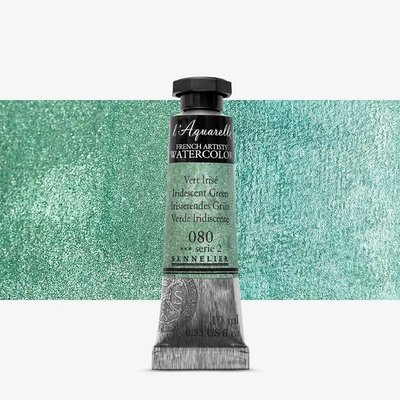 Sennelier L'Aquarelle Watercolour Paint - Iridescent Green (10 ml) Image