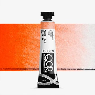 Golden Qor Watercolour Paint - Pyrrole Orange (11 ml) Image