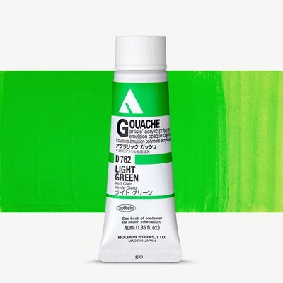 Holbein Acrylic Gouache Paint - Light Green (40 ml) Image