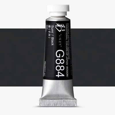 Holbein Artists' Irodori Gouache - Sumi/Black (G884)(15ml) Image