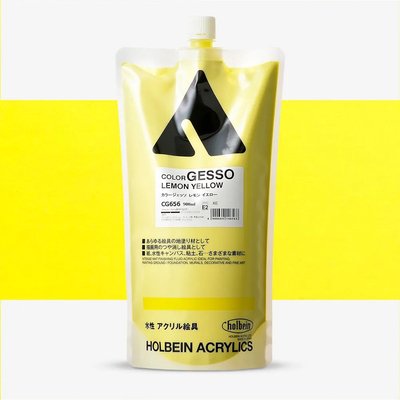 Holbein Acrylic Gesso - Lemon Yellow (900 ml) Image
