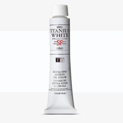 Holbein Artists' Extra Fine Oil Paint - Titanium White SF (110 ml) Image