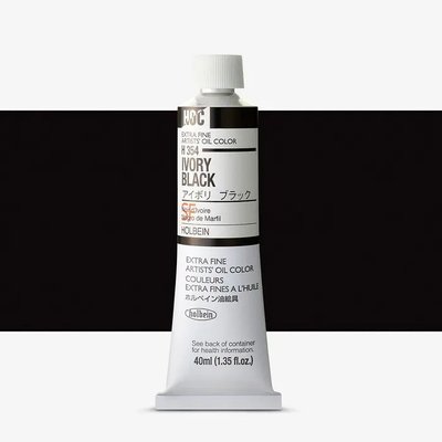 Holbein Artists' Extra Fine Oil Paint - Ivory Black (40 ml) Image