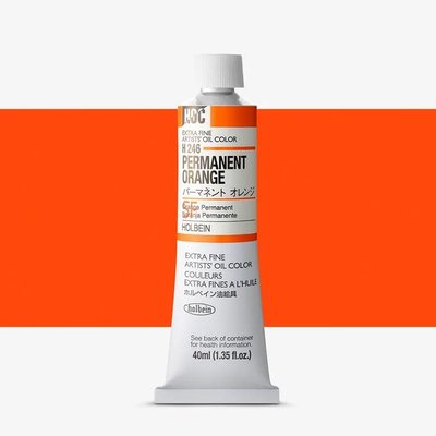 Holbein Artists' Extra Fine Oil Paint - Permanent Orange (40 ml) Image
