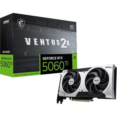 MSI  nVidia Geforce RTX 5060 Ti 8G VENTUS 2X OC PLUS 8GB GDDR7 Graphics Card Image