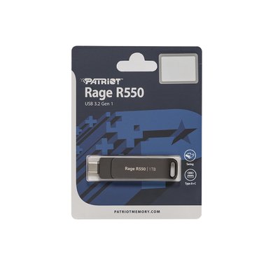 Patriot Rage R550 32GB USB 3.2 GEN 1 Swing Type C/A Flash Drive Image