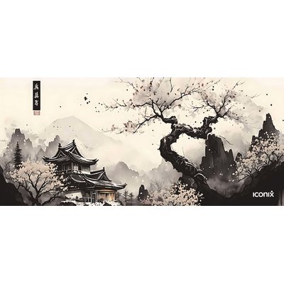 Iconix XL Full Desk Office and Gaming Mouse Pad - Serenity of Echo Valley Image