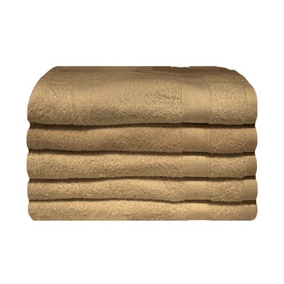 Bunty Plush 100% Cotton Bath Towel (Pebble)(Pack of 5)(450gsm)(70 x 130cm) Image