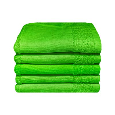 Bunty Plush 100% Cotton Terry Golf Towel (Jasmine Green)(Pack of 5)(380gsm)(30 x 50cm) Image