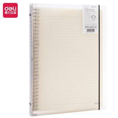 Deli A4 Spiral bound Notebook (60 Sheets) Image