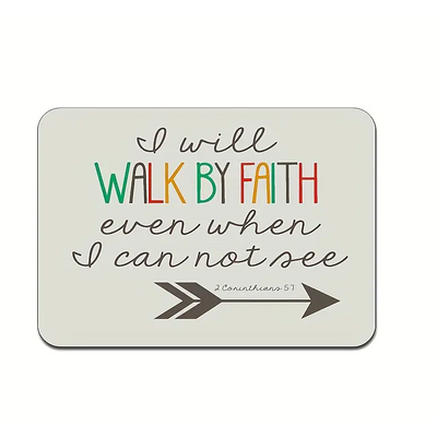 Mouse Pad - Walk by Faith - 24x20cm Image
