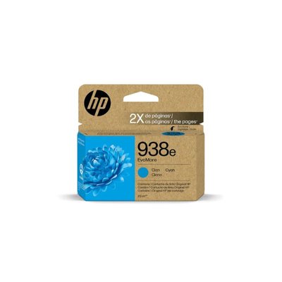 HP 938e Cyan High Yield EvoMore Original Ink Cartridge Image