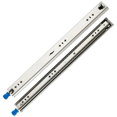 Chenshia 2 Pcs Heavy Duty 53mm Drawer Slides Full Extension Locking Runners - 1.1M Image