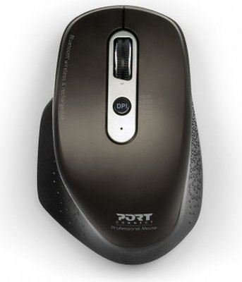 Port Designs 900716 mouse Right-hand RF Wireless + Bluetooth Optical 3200 DPI 300 mAh, 7.7 x 11.9 4.6 cm Image