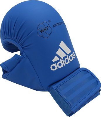 Adidas WKF Karate Mitt With Thumb (XL)(Blue) Image