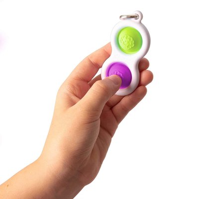 Mini Simple Dimple Fidget Toy Purple - Green Image