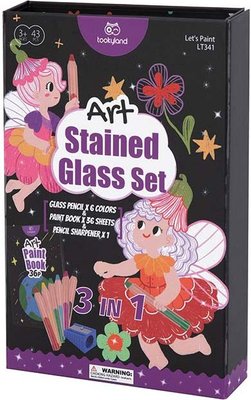 TookyToy - Lets Paint 3-in-1 Stained Glass Set Image