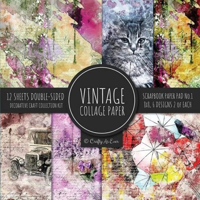 Vintage Collage Paper for Scrapbooking Image