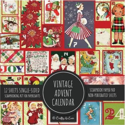 Vintage Advent Calendar Scrapbook Paper Pad Image