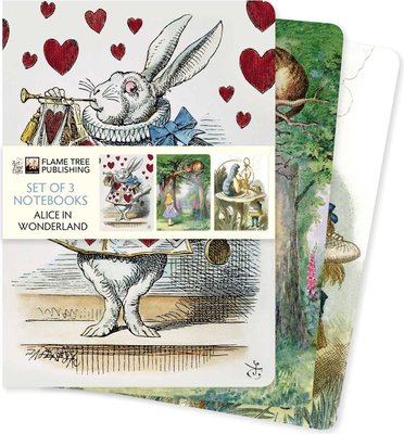 Alice in Wonderland Set of 3 Standard Notebooks Image