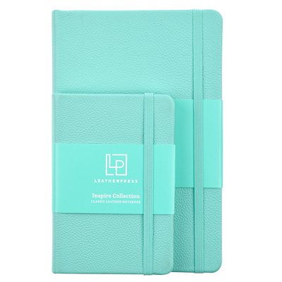 Leatherpress Reef Blue Large Genuine African Leather Notebook Image