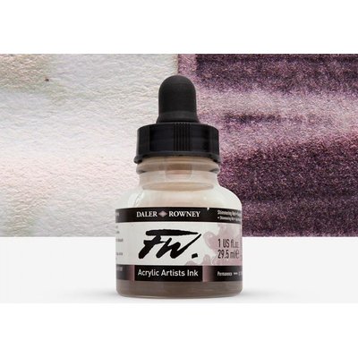 DR. FW. Acrylic Ink - 713 Shimmering Red (29.5ml Bottle) Image