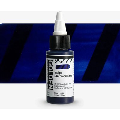 Golden Acrylic High Flow - Anthraquinone Blue (Indigo)(30ml) Image