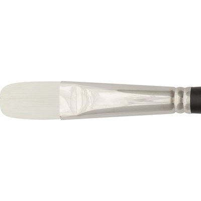 Jackson's Akoya Filbert No. 12 White Synthetic Bristle Hair Brush Image