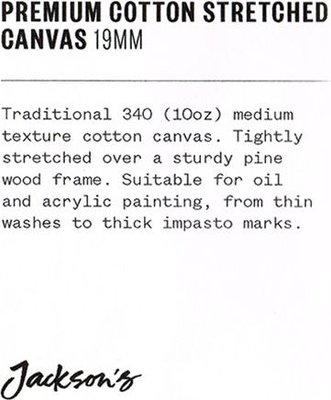 Jackson's Premium Cotton Canvas 10oz 19mm Profile 15x15cm Image